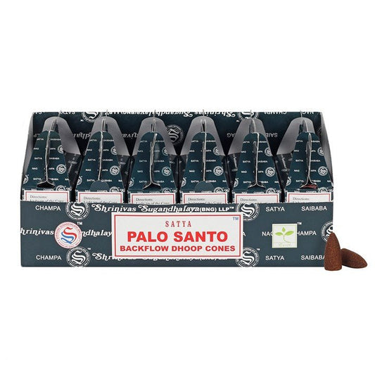 Set of 6 Packets of Satya Palo Santo Backflow Dhoop Cones - Scents & Gifts UK