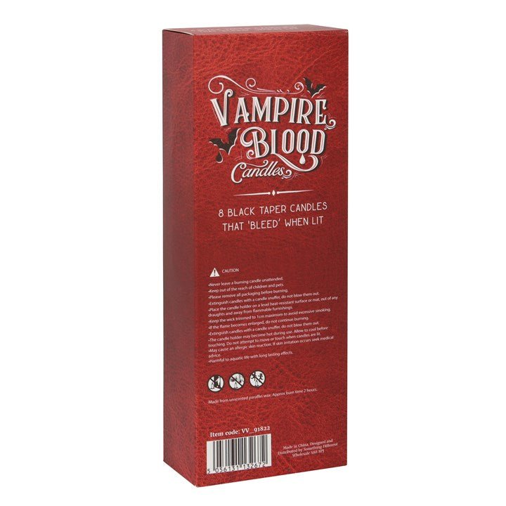 Set of 8 Vampire Blood Taper Candles - Scents & Gifts UK
