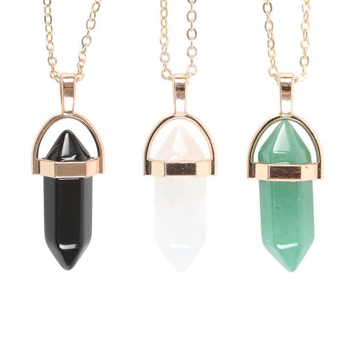 Set of 9 Crystal Pendant Necklaces - Scents & Gifts UK