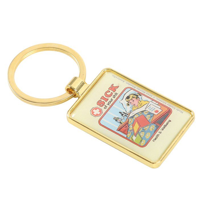 Sick of Your Shit Keyring by Steven Rhodes - Scents & Gifts UK