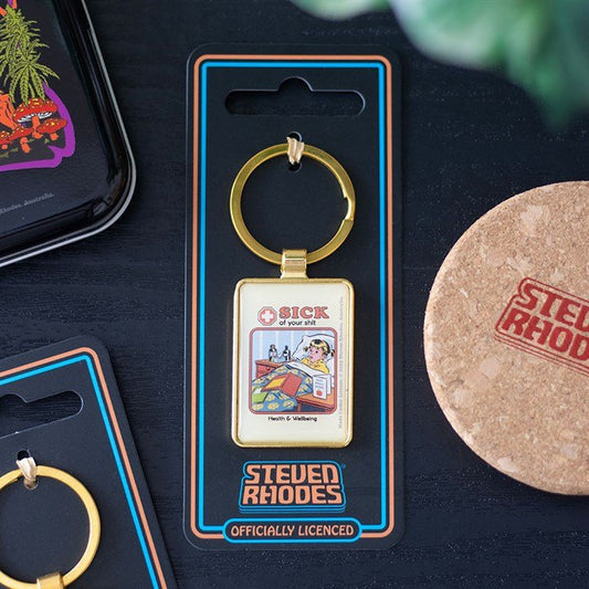 Sick of Your Shit Keyring by Steven Rhodes - Scents & Gifts UK