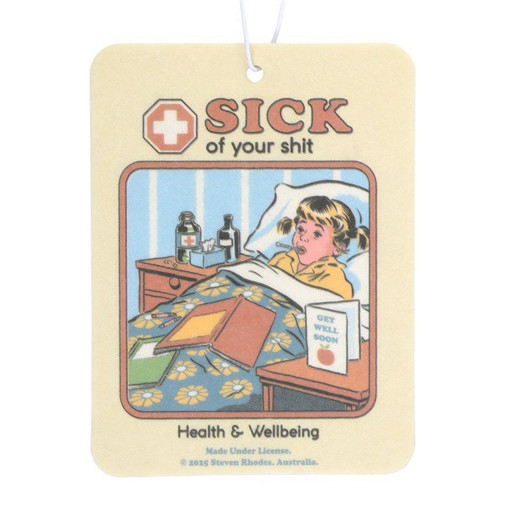 Sick of Your Shit Peach Air Freshener by Steven Rhodes - Scents & Gifts UK