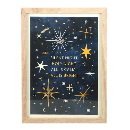 Silent Night Framed Wall Art Print - Scents & Gifts UK