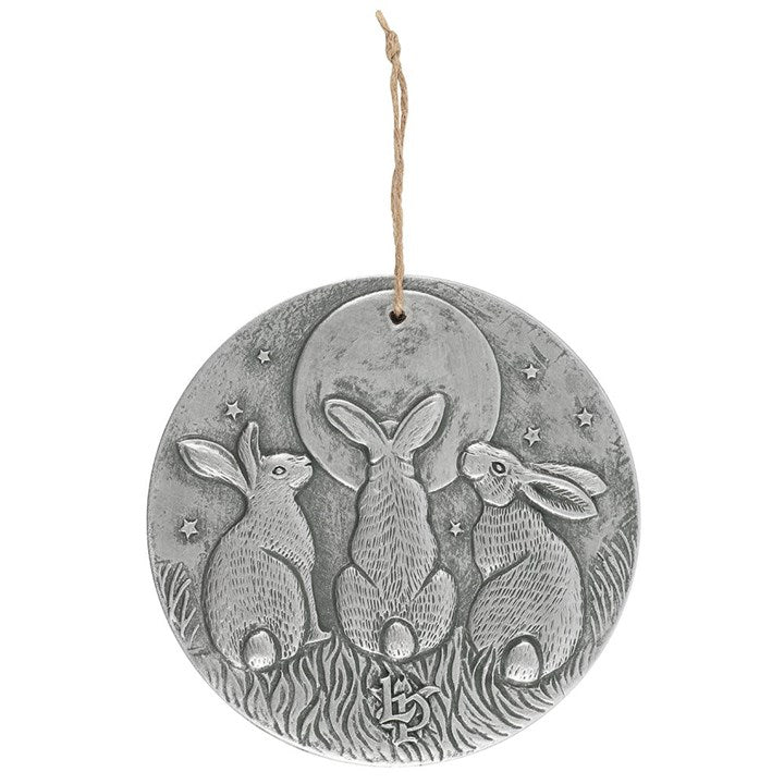 Silver Effect Moon Shadows Plaque by Lisa Parker - Scents & Gifts UK