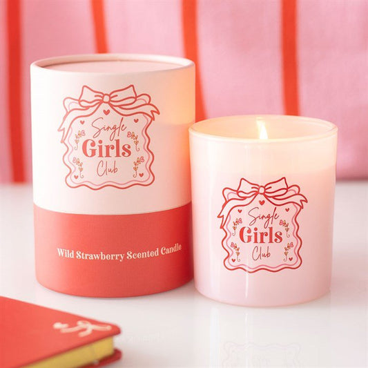 Single Girls Club Wild Strawberry Candle - Scents & Gifts UK