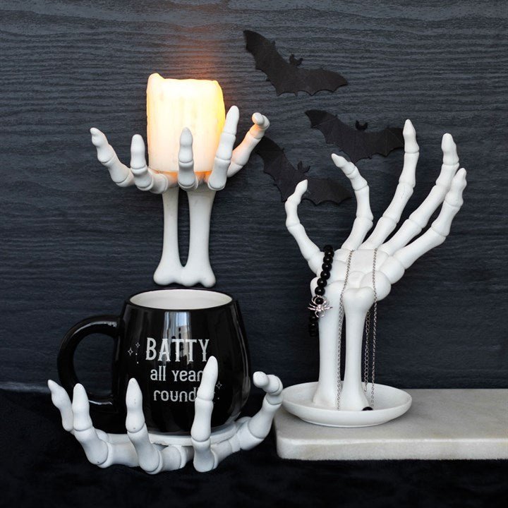 Skeleton Hand Coaster and Candle Holder - Scents & Gifts UK