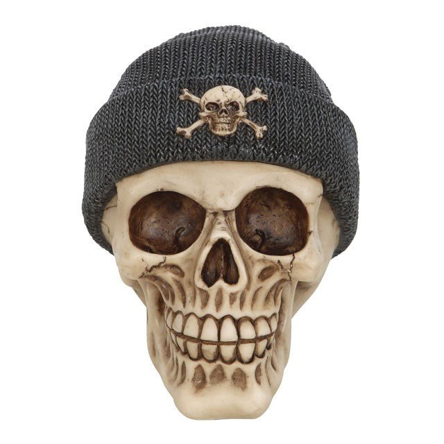 Skull Ornament with Beanie - Scents & Gifts UK