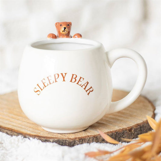 Sleepy Bear Rounded Mug - Scents & Gifts UK