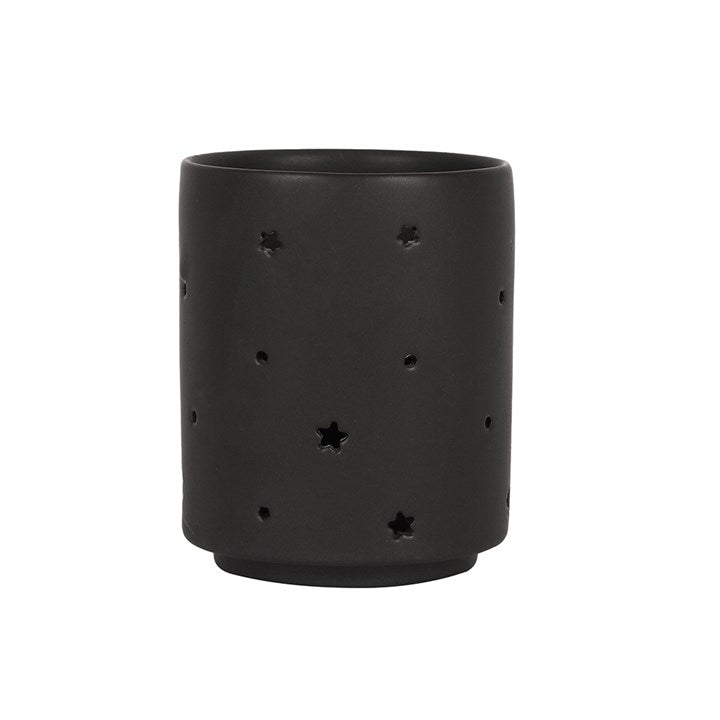 Small Black Triple Moon Cut Out Tealight Holder - Scents & Gifts UK