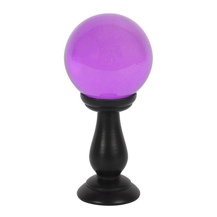 Small Purple Crystal Ball on Stand - Scents & Gifts UK