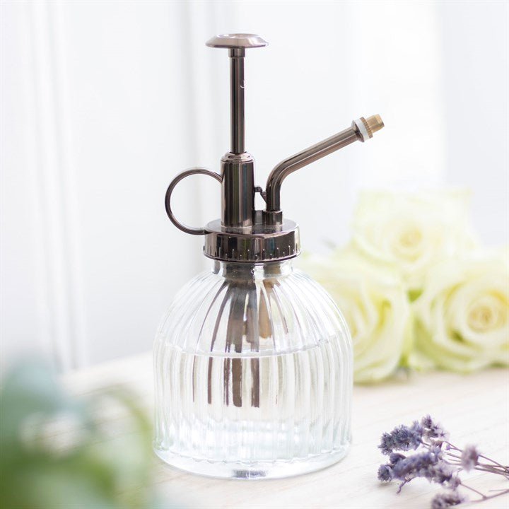 Small Ribbed Glass Plant Mister - Scents & Gifts UK