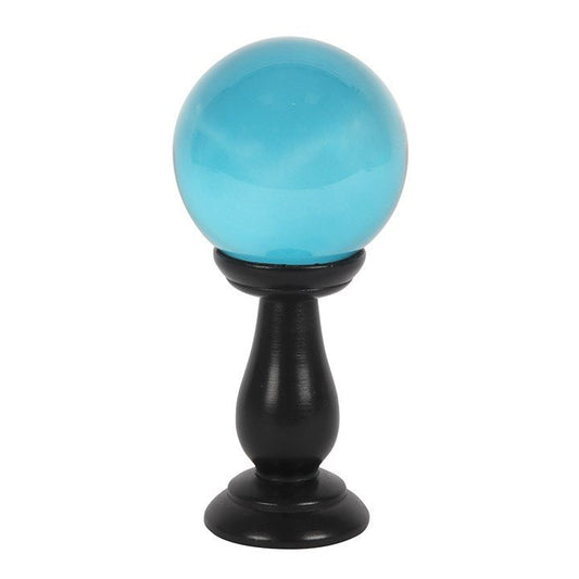 Small Teal Crystal Ball on Stand - Scents & Gifts UK
