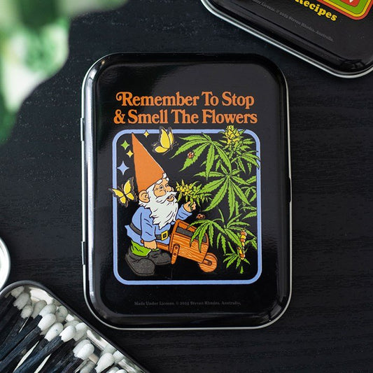 Smell the Flowers Stash Tin by Steven Rhodes - Scents & Gifts UK