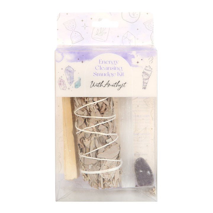 Smudge Kit with Amethyst Crystal - Scents & Gifts UK