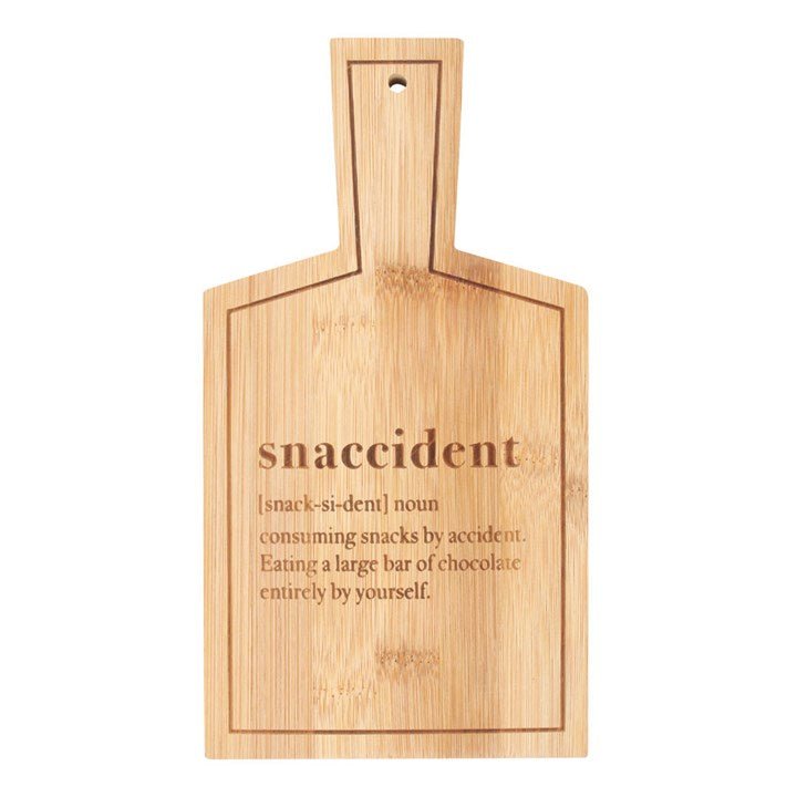 Snaccident Bamboo Serving Board - Scents & Gifts UK
