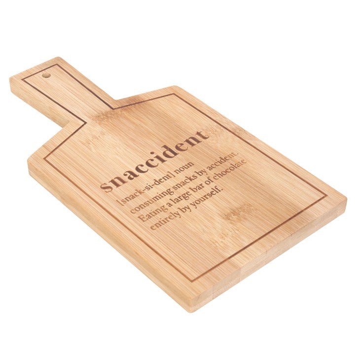 Snaccident Bamboo Serving Board - Scents & Gifts UK