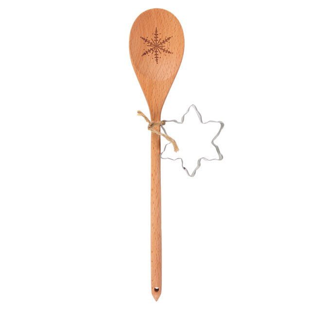 Snowflake Wooden Spoon Baking Set - Scents & Gifts UK