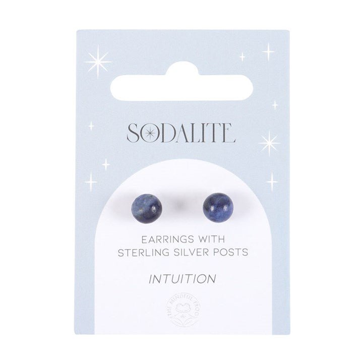 Sodalite Semi Precious Crystal Earrings - Scents & Gifts UK