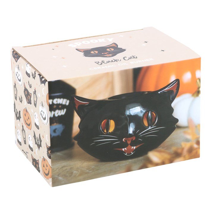 Spooky Black Cat Oil Burner - Scents & Gifts UK