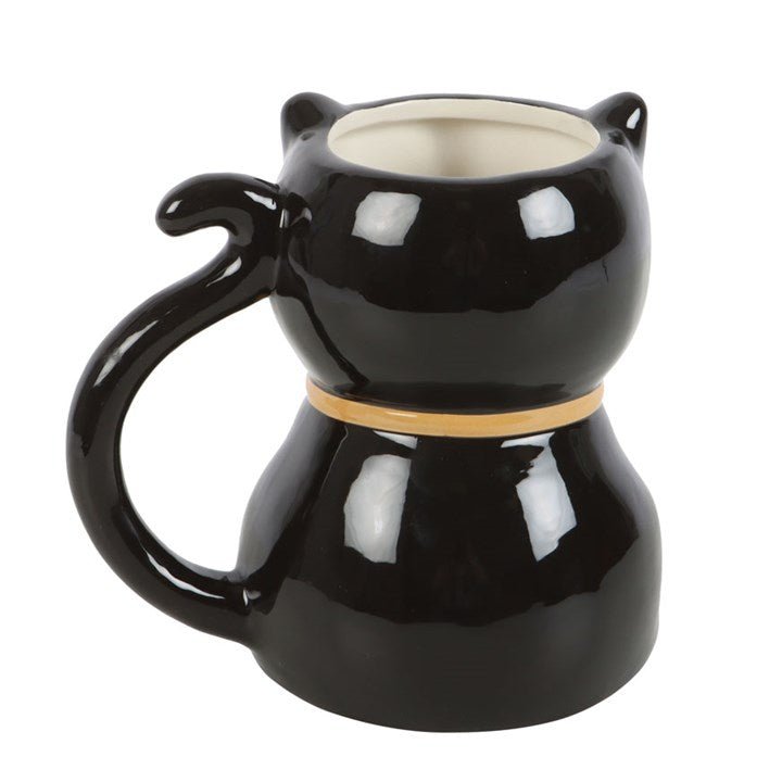 Spooky Black Cat Shaped Mug - Scents & Gifts UK