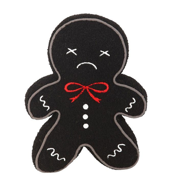 Spooky Gingerbread Man Boucle Cushion - Scents & Gifts UK