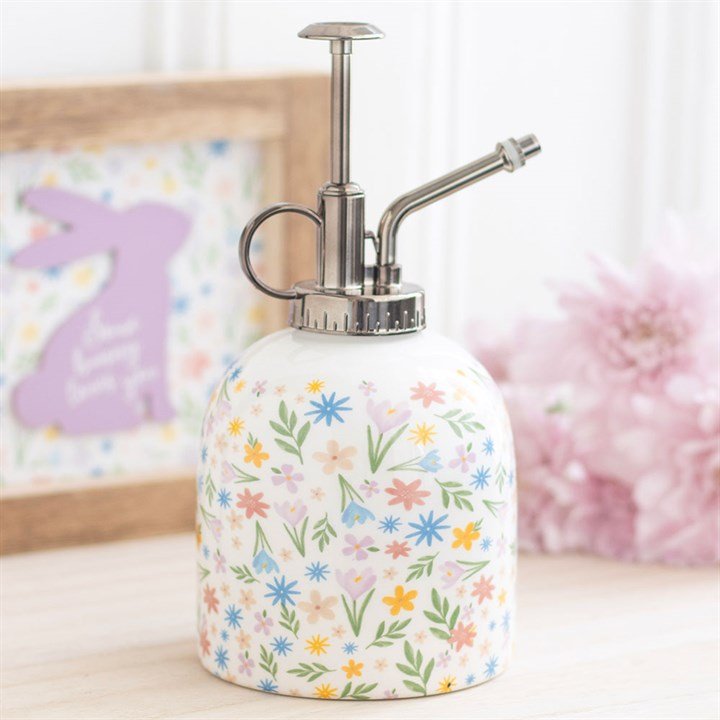 Spring Floral Print Ceramic Plant Mister - Scents & Gifts UK