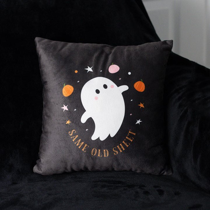 Square Same Old Sheet Ghost Cushion - Scents & Gifts UK