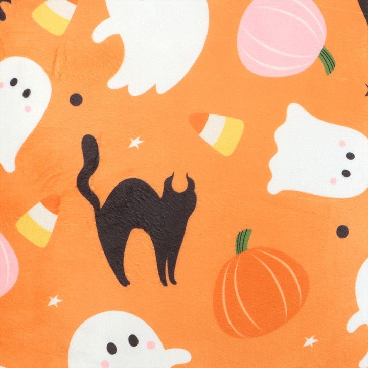 Square Sweet and Spooky Ghost Print Cushion - Scents & Gifts UK