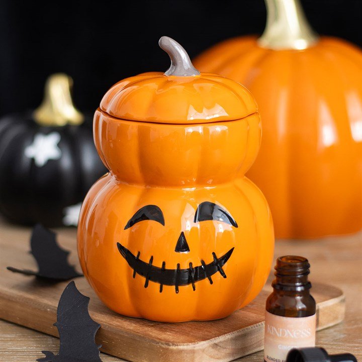 Stacked Pumpkin Oil Burner and Wax Warmer - Scents & Gifts UK