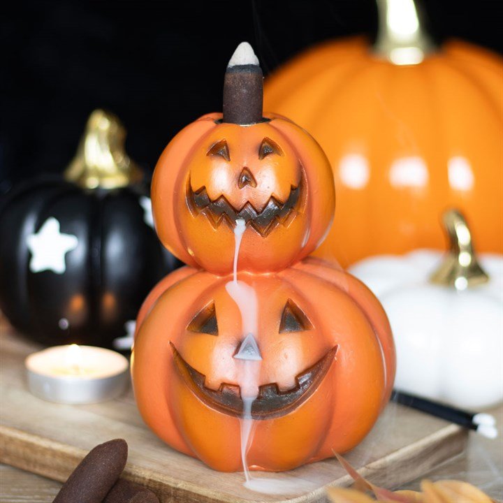 Stacked Pumpkins Backflow Incense Burner - Scents & Gifts UK