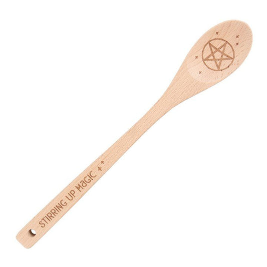 Stirring Up Magic Wooden Pentagram Spoon - Scents & Gifts UK