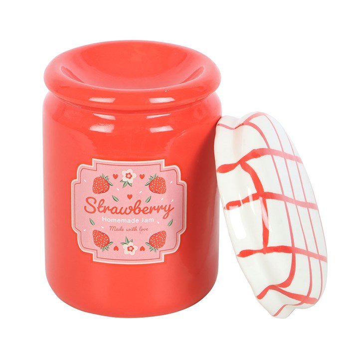 Strawberry Jam Jar Oil Burner and Wax Warmer - Scents & Gifts UK