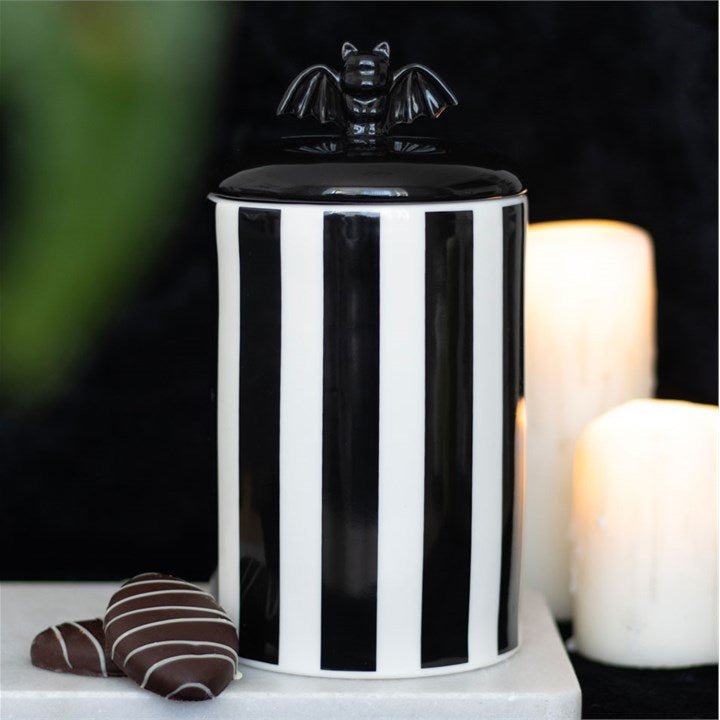 Striped Bat Storage Jar - Scents & Gifts UK