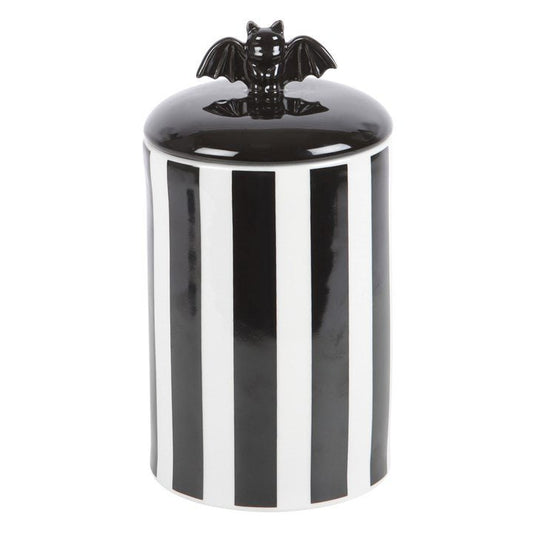 Striped Bat Storage Jar - Scents & Gifts UK