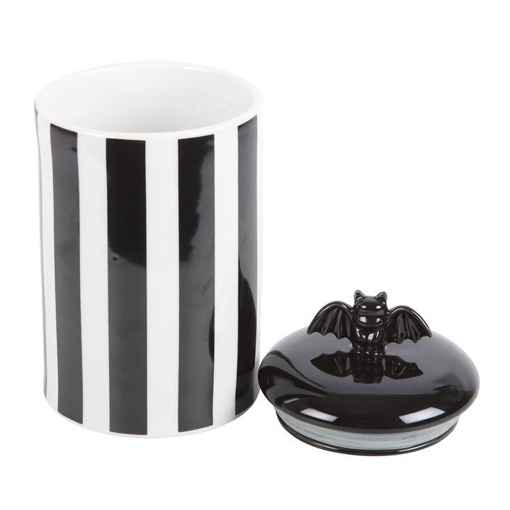 Striped Bat Storage Jar - Scents & Gifts UK