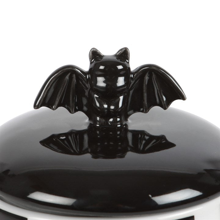 Striped Bat Storage Jar - Scents & Gifts UK