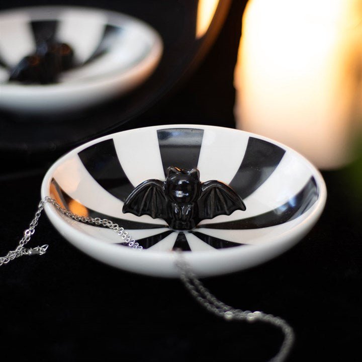 Striped Bat Trinket Dish - Scents & Gifts UK