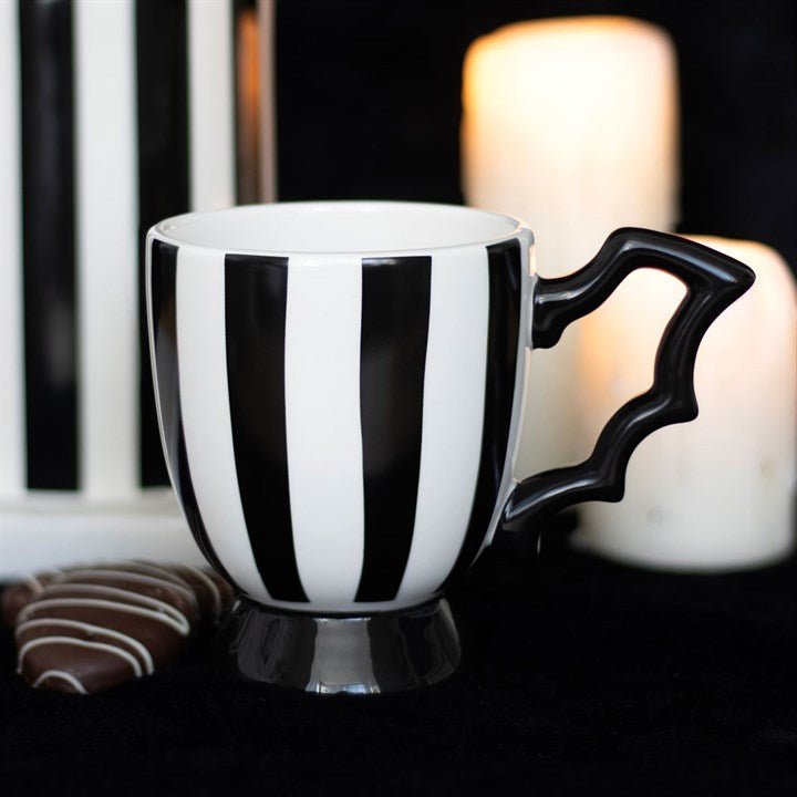 Striped Bat Wing Teacup - Scents & Gifts UK