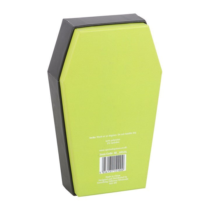 Striped Socks in Coffin Gift Box - Scents & Gifts UK