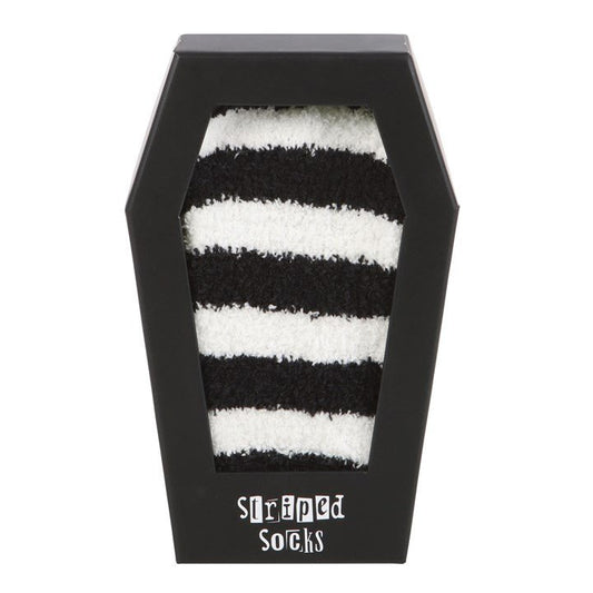 Striped Socks in Coffin Gift Box - Scents & Gifts UK