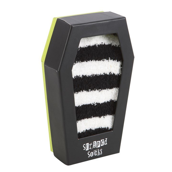 Striped Socks in Coffin Gift Box - Scents & Gifts UK