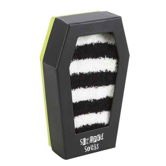 Striped Socks in Coffin Gift Box - Scents & Gifts UK