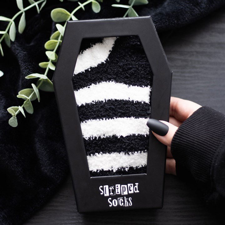 Striped Socks in Coffin Gift Box - Scents & Gifts UK