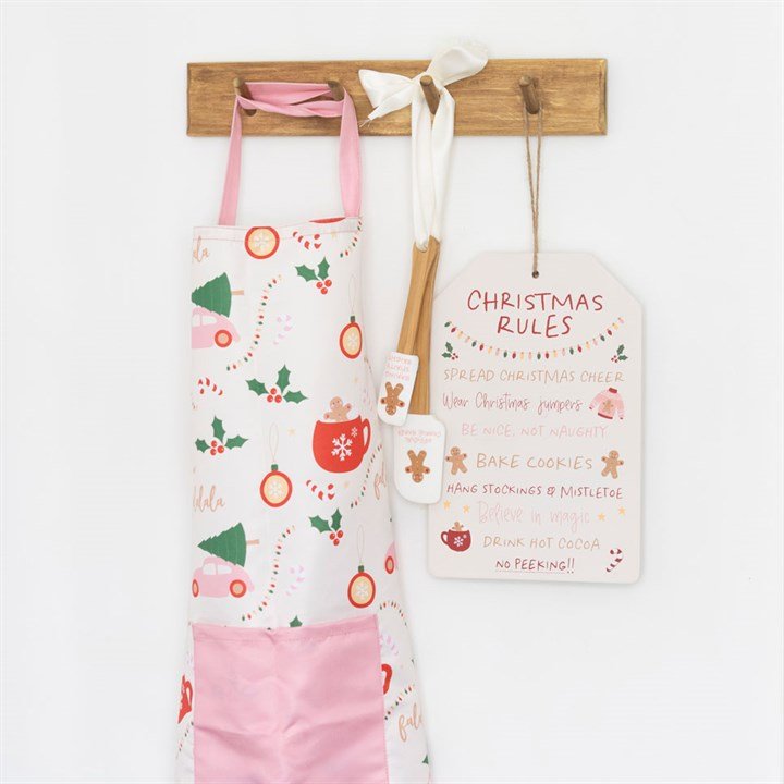 Sugarplum Fun Christmas Rules Hanging Sign - Scents & Gifts UK