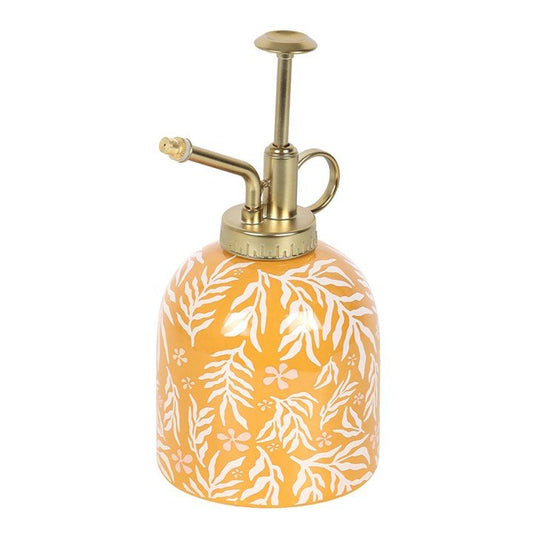 Summer Leaf Print Ceramic Plant Mister - Scents & Gifts UK