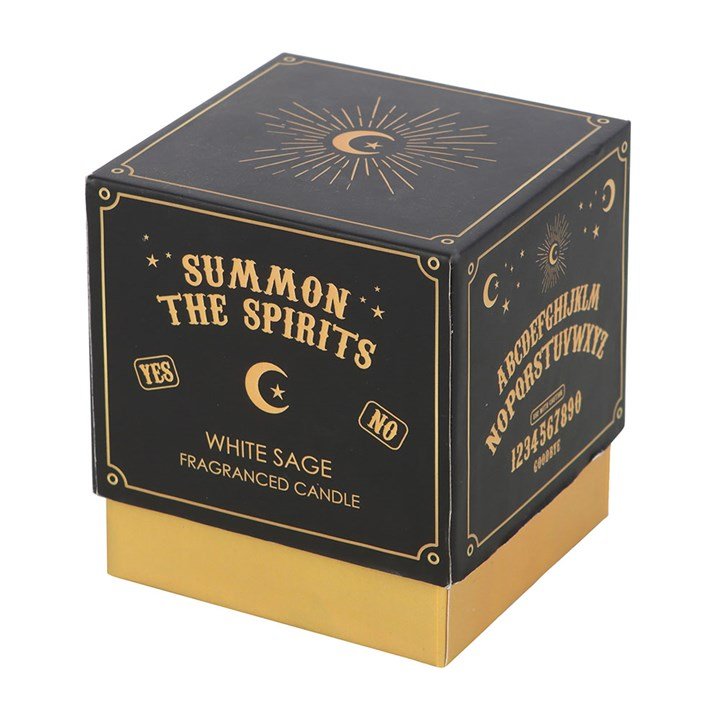 Summon the Spirits Talking Board White Sage Candle - Scents & Gifts UK
