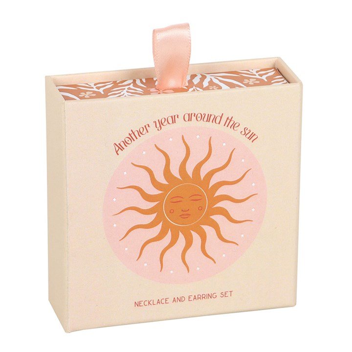 Sun Earring and Necklace Set - Scents & Gifts UK