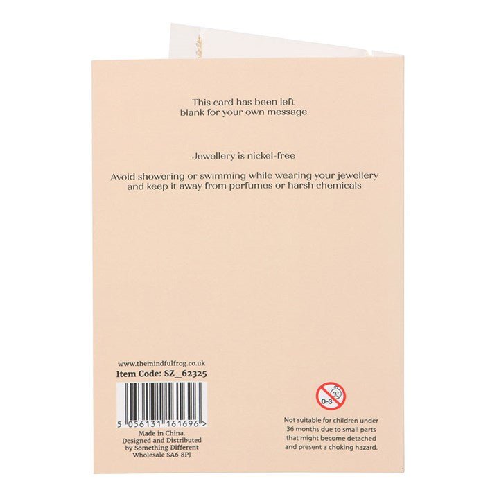 Sun Necklace on Birthday Card - Scents & Gifts UK