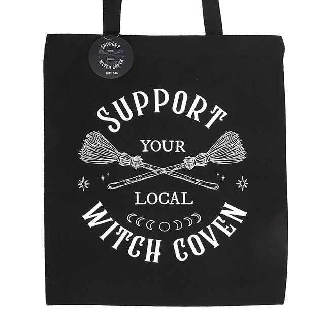 Support Your Local Witch Coven Polycotton Tote Bag - Scents & Gifts UK