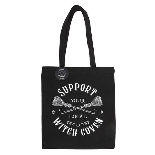 Support Your Local Witch Coven Polycotton Tote Bag - Scents & Gifts UK